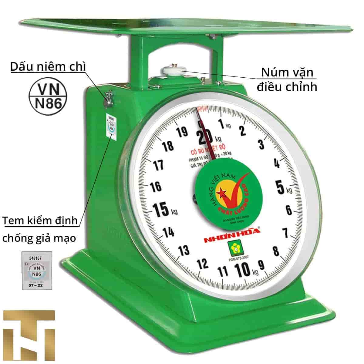 CÂN&nbsp;ĐỒNG HỒ NHƠN HÒA 20KG
